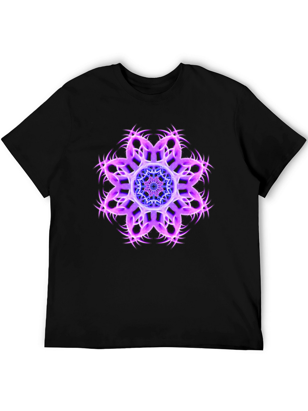 Cosmic Bloom Black Tee