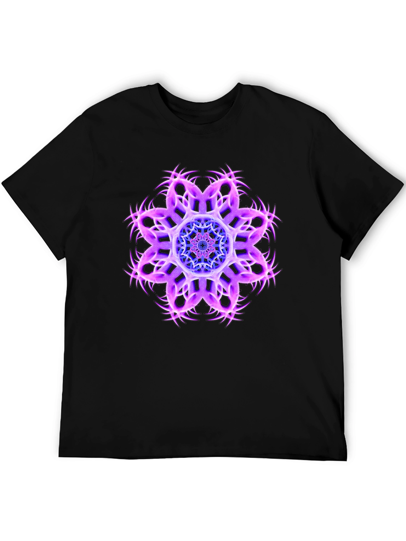 Cosmic Bloom Black Tee