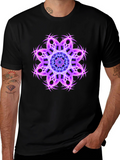 Cosmic Bloom Black Tee