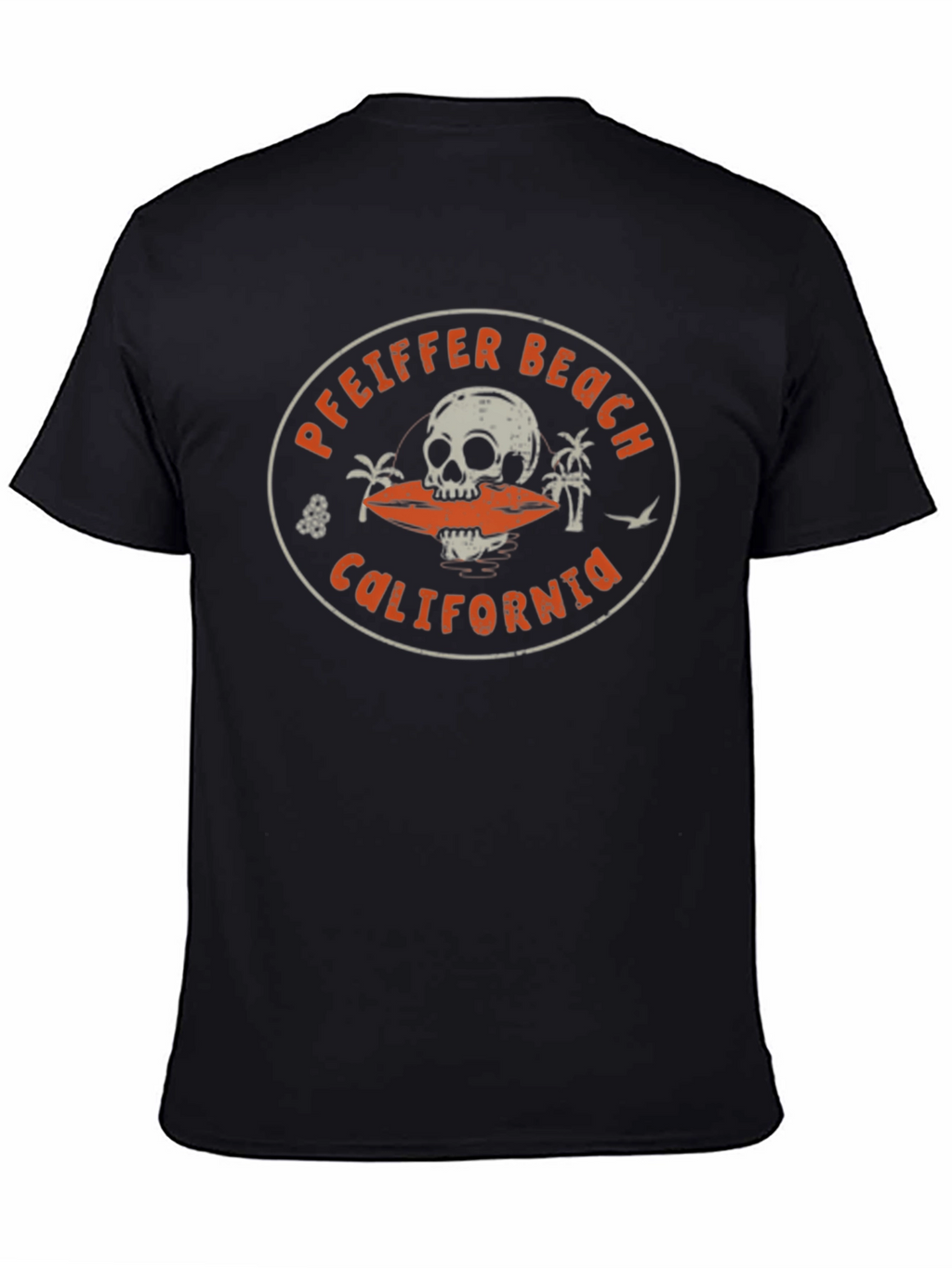 Pfeiffer Beach California Skull Graphic T-Shirt