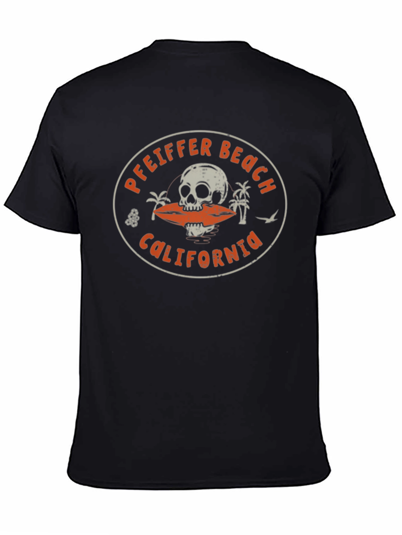 Pfeiffer Beach California Skull Graphic T-Shirt
