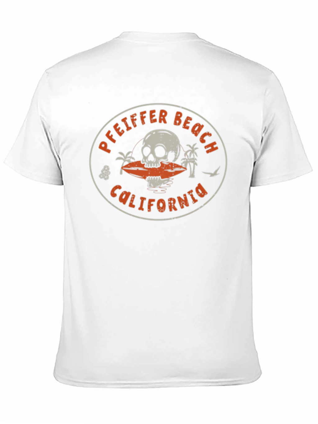 Pfeiffer Beach California Skull Graphic T-Shirt