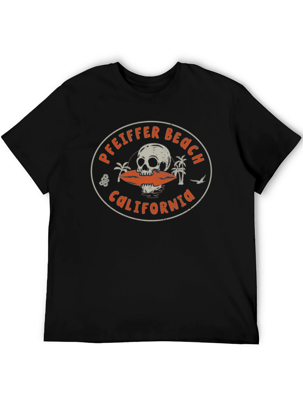 Pfeiffer Beach California Skull Graphic T-Shirt
