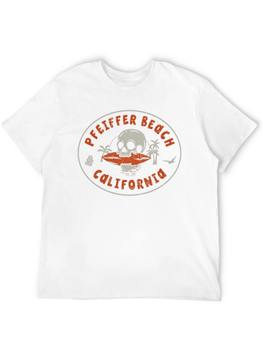 Pfeiffer Beach California Skull Graphic T-Shirt