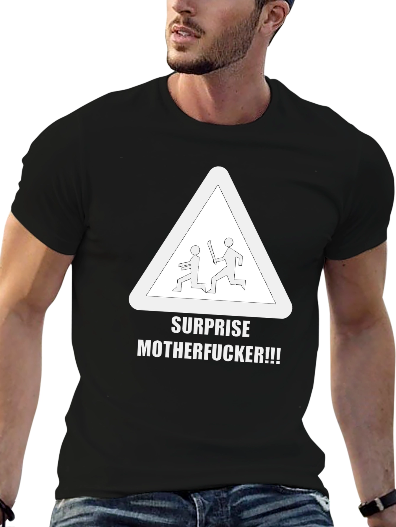 Surprise Graphic Tee - Dark Humor T-Shirt