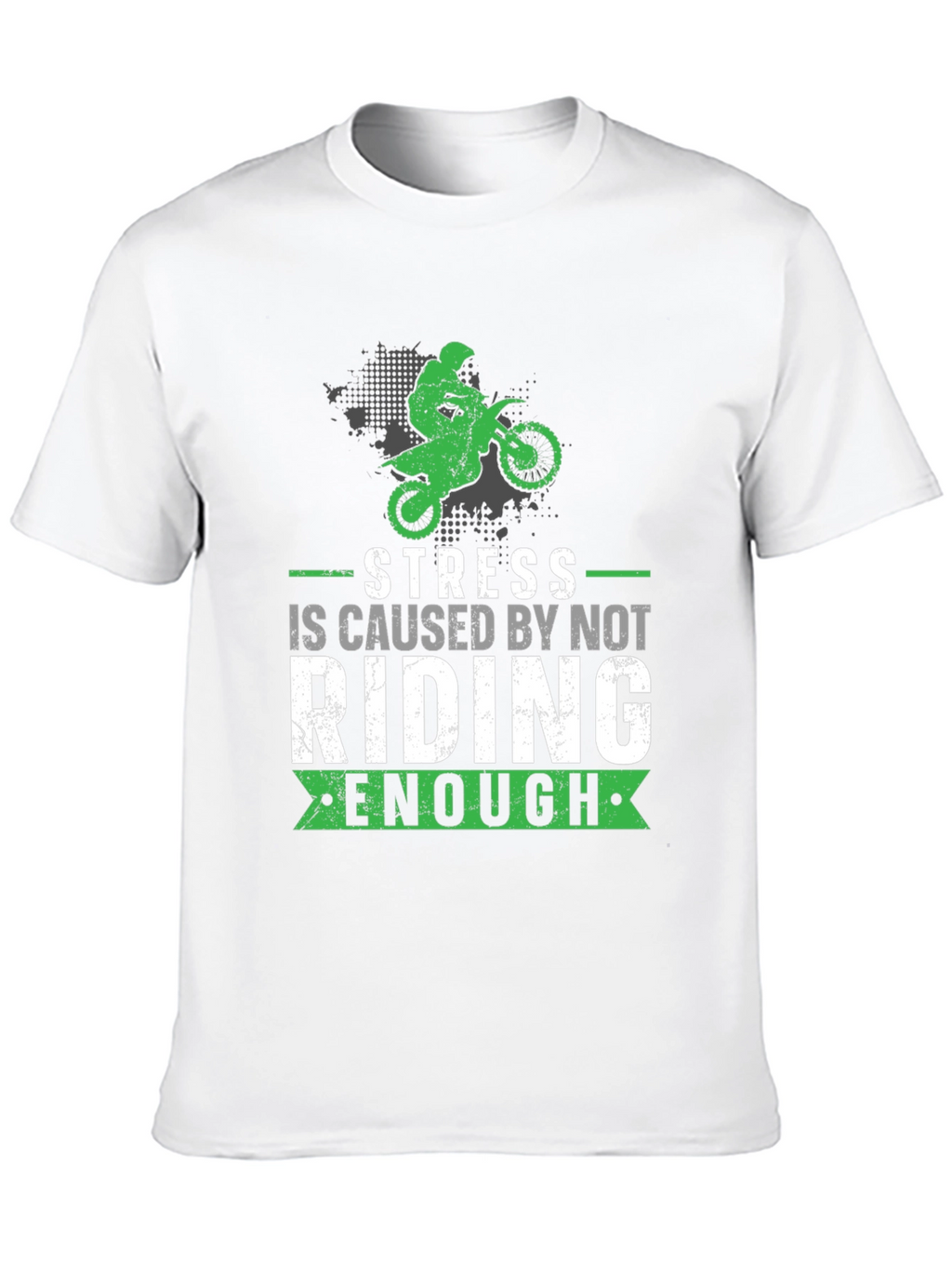 Stress Riding T-Shirt - Motocross Design