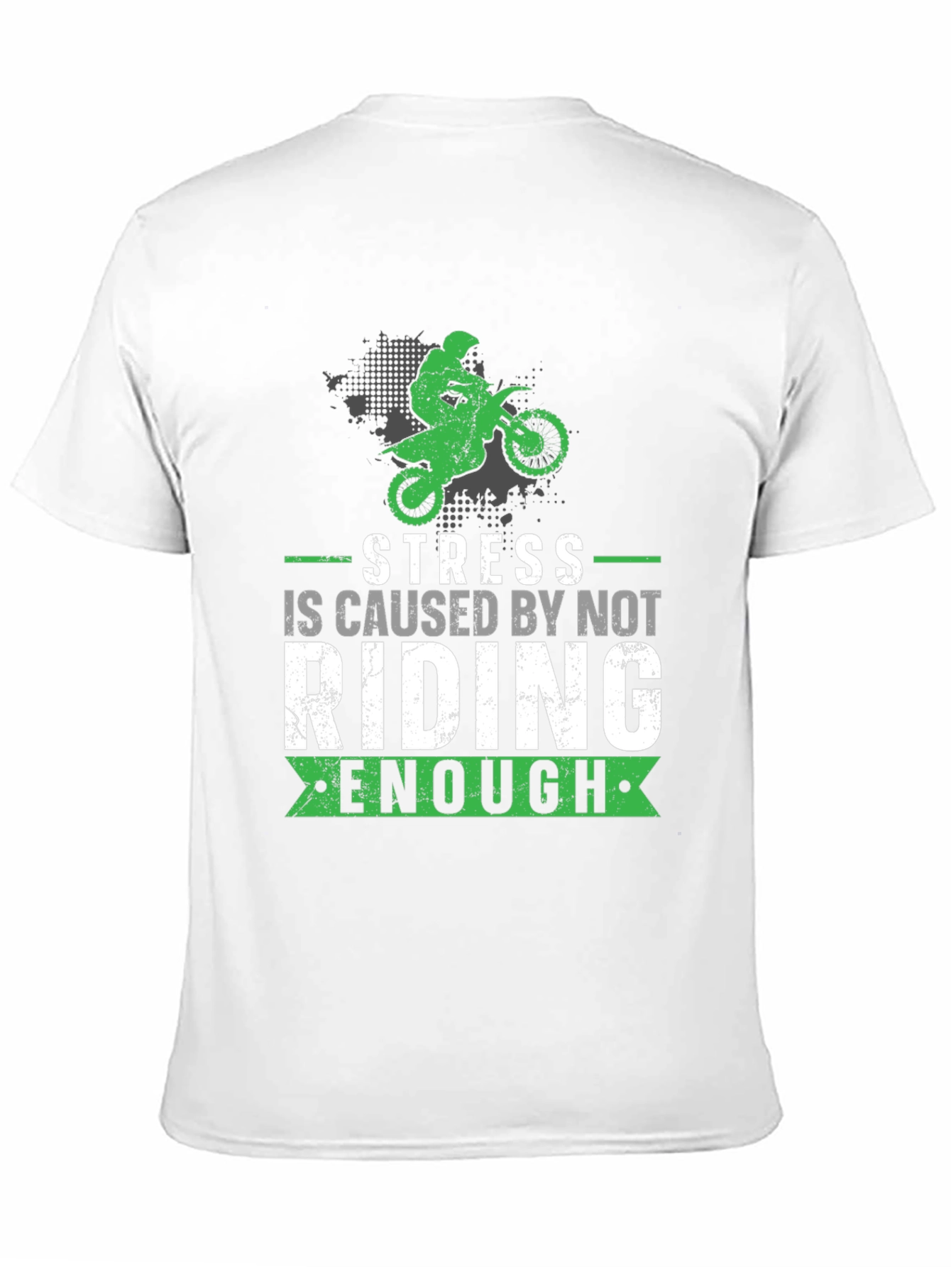 Stress Riding T-Shirt - Motocross Design