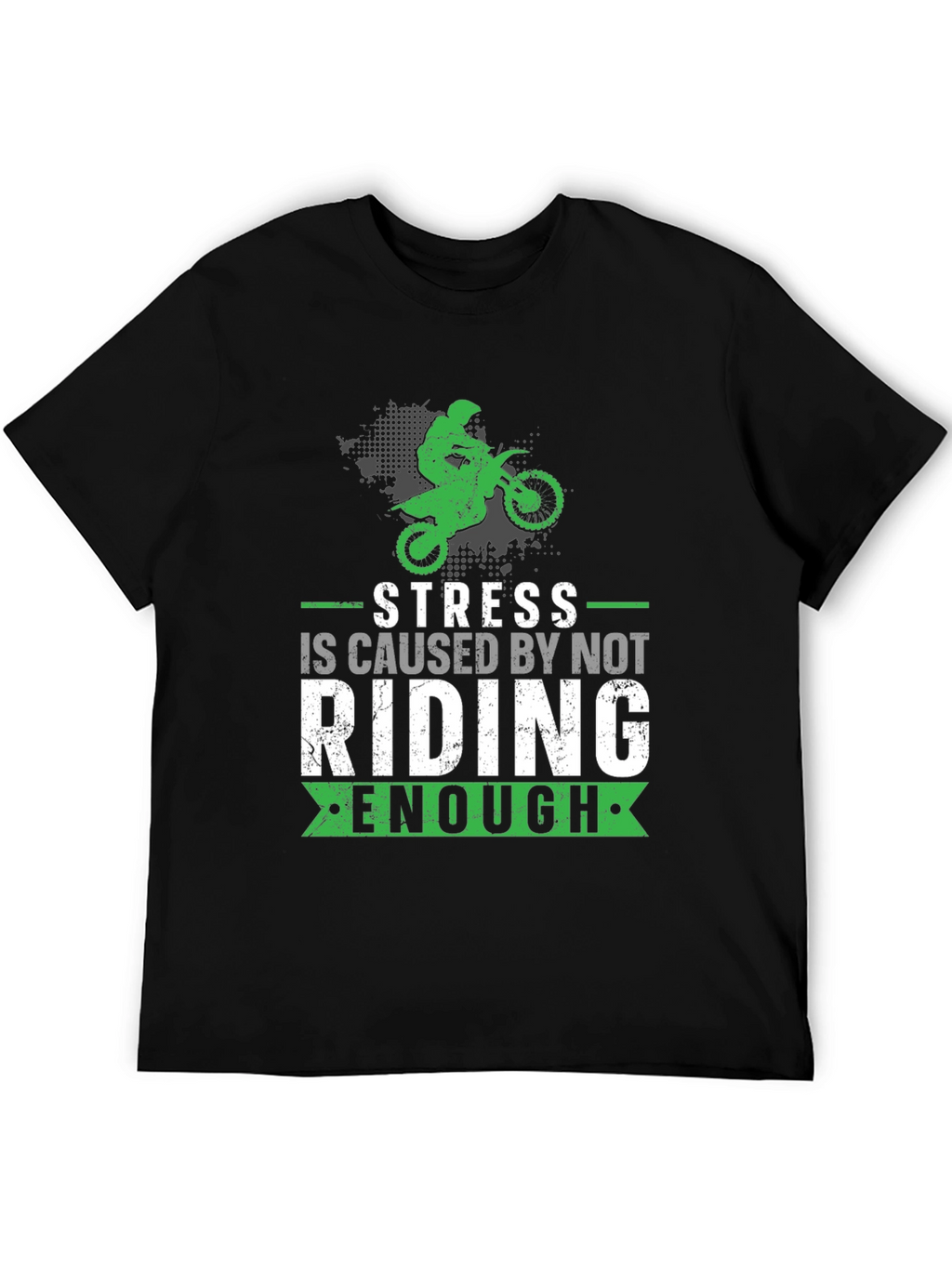 Stress Riding T-Shirt - Motocross Design