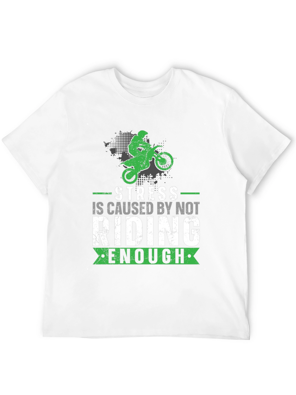 Stress Riding T-Shirt - Motocross Design