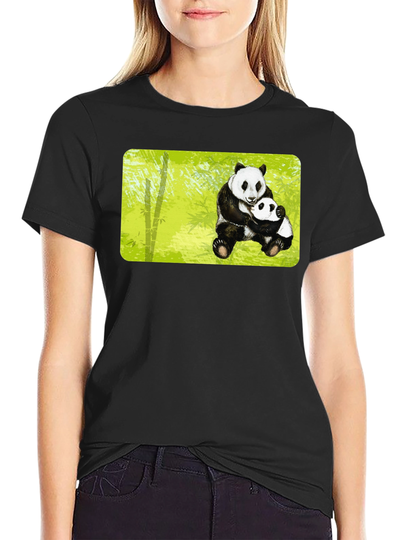 Panda Hug T-Shirt - Cute Animal Graphic Tee