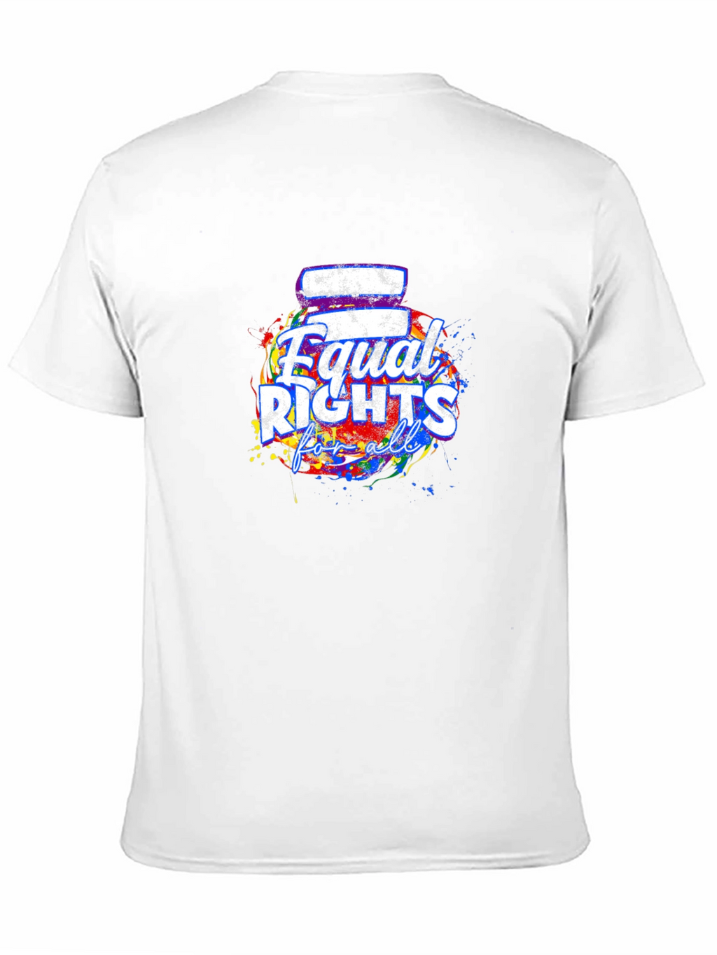 Equal Rights For All T-Shirt Black Crew Neck