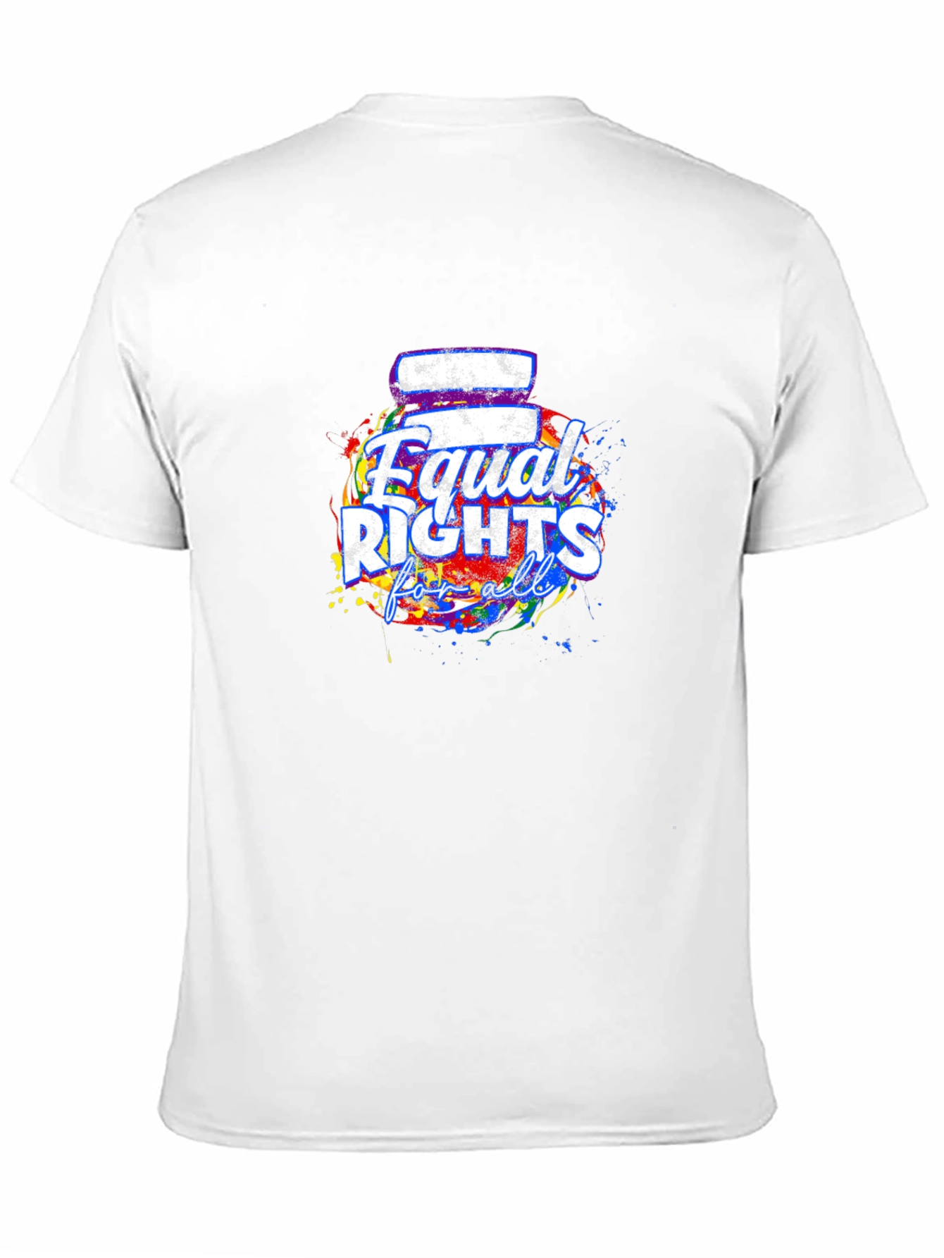 Equal Rights For All T-Shirt Black Crew Neck