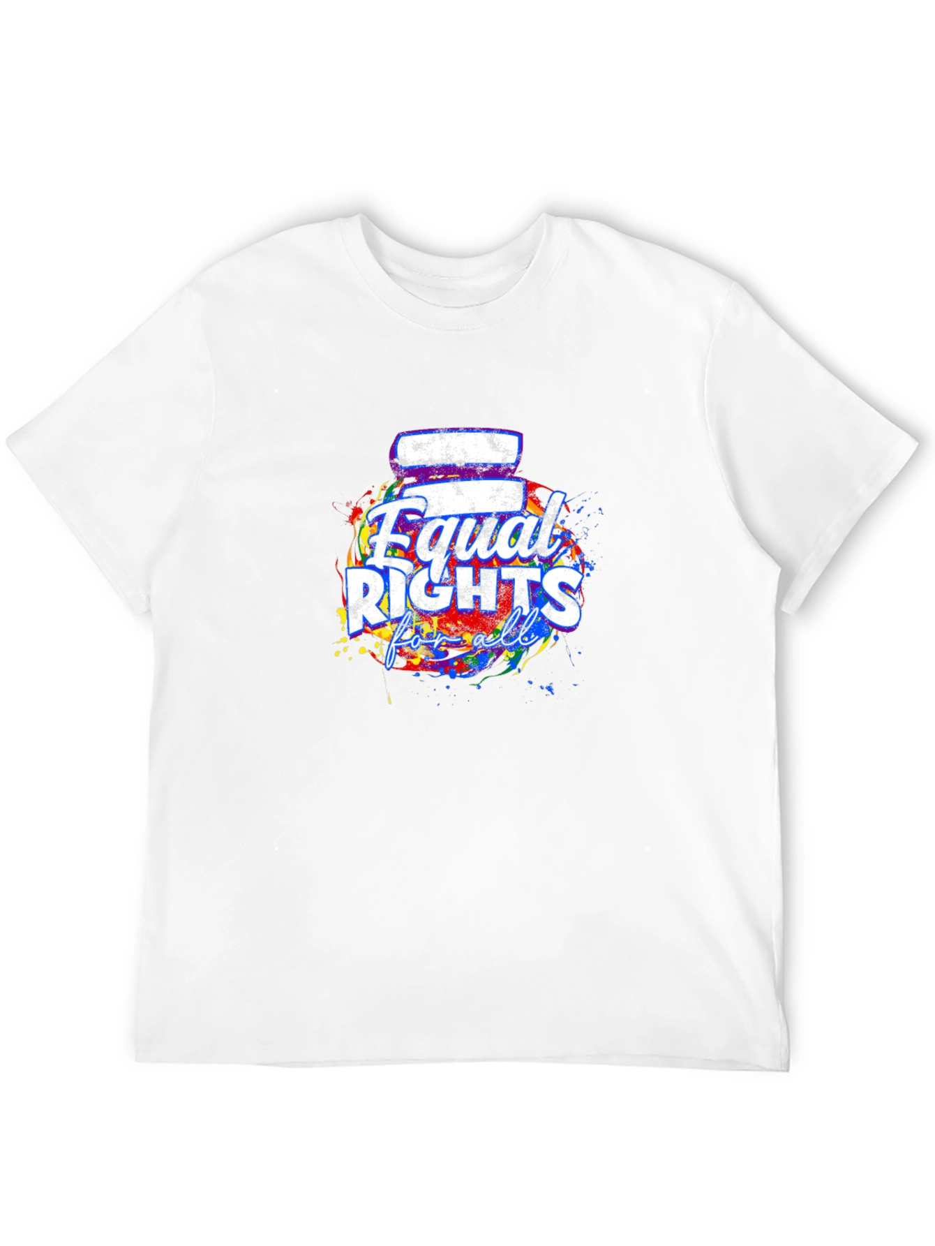 Equal Rights For All T-Shirt Black Crew Neck