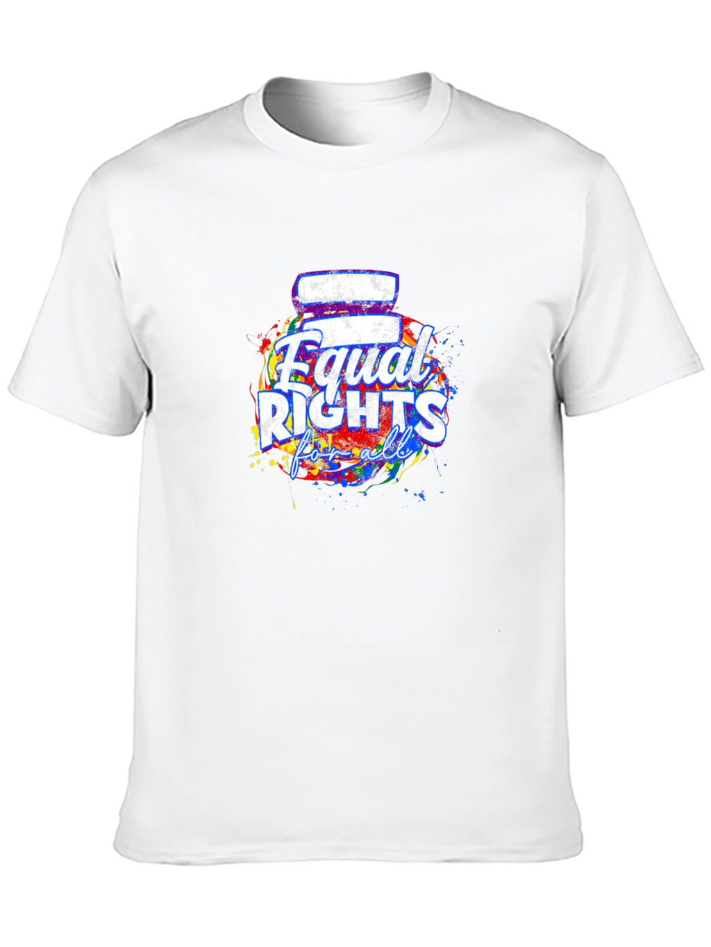 Equal Rights For All T-Shirt Black Crew Neck