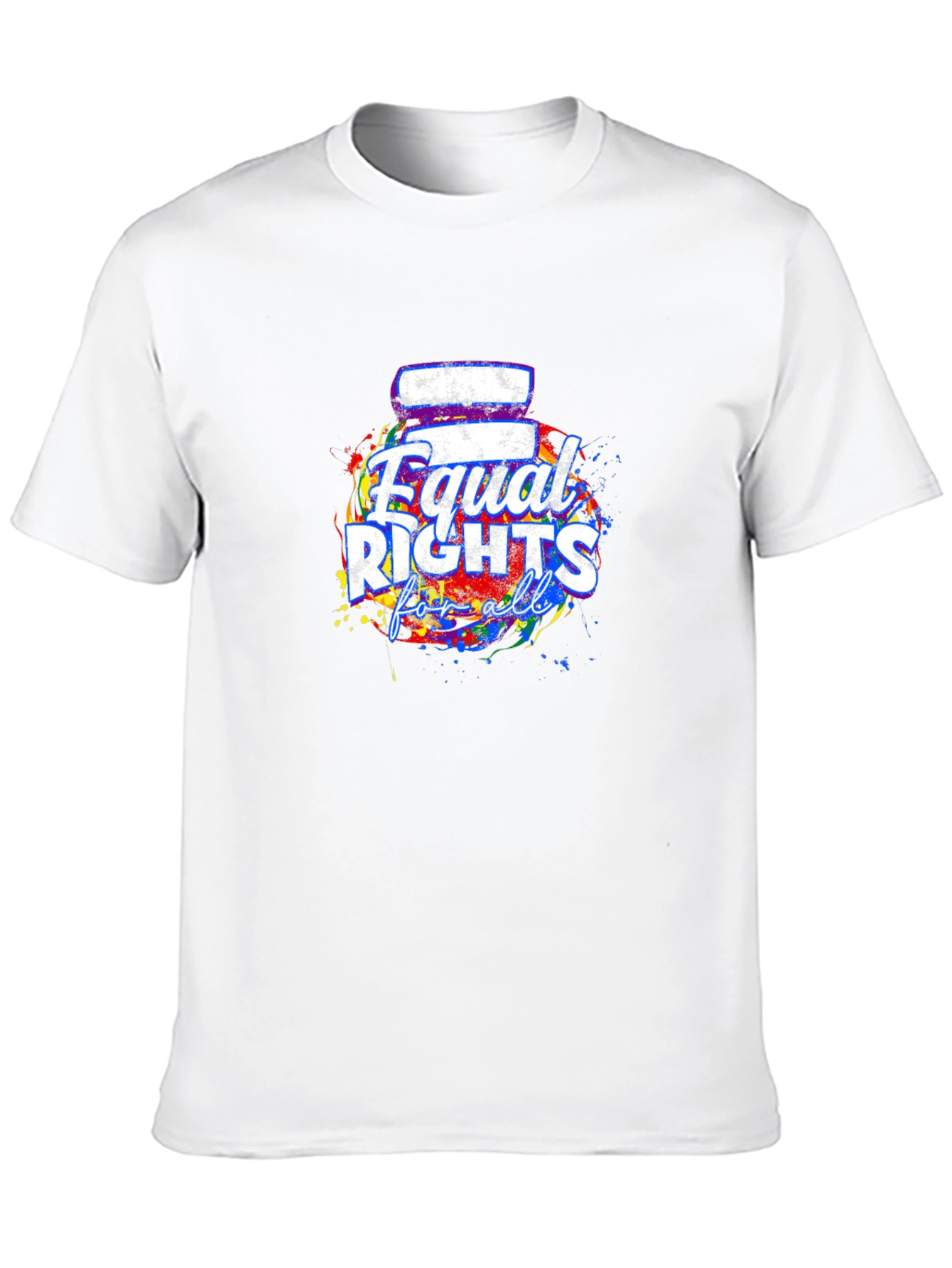 Equal Rights For All T-Shirt Black Crew Neck
