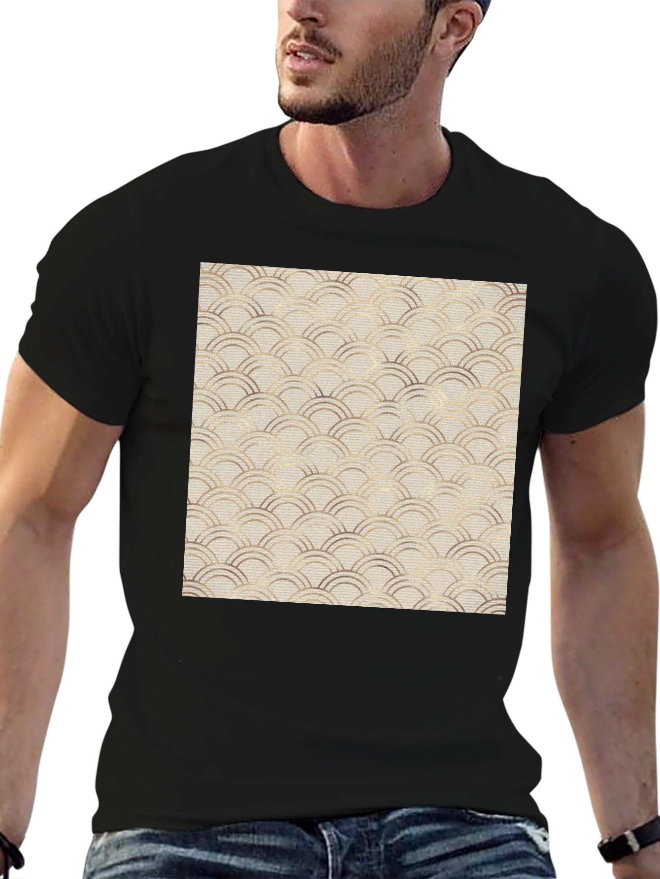 Stylish Wave Pattern Tee