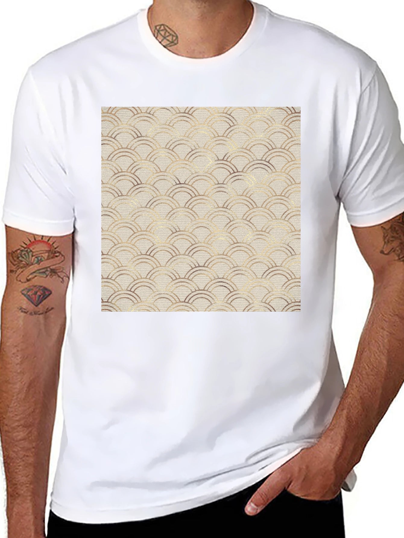 Stylish Wave Pattern Tee