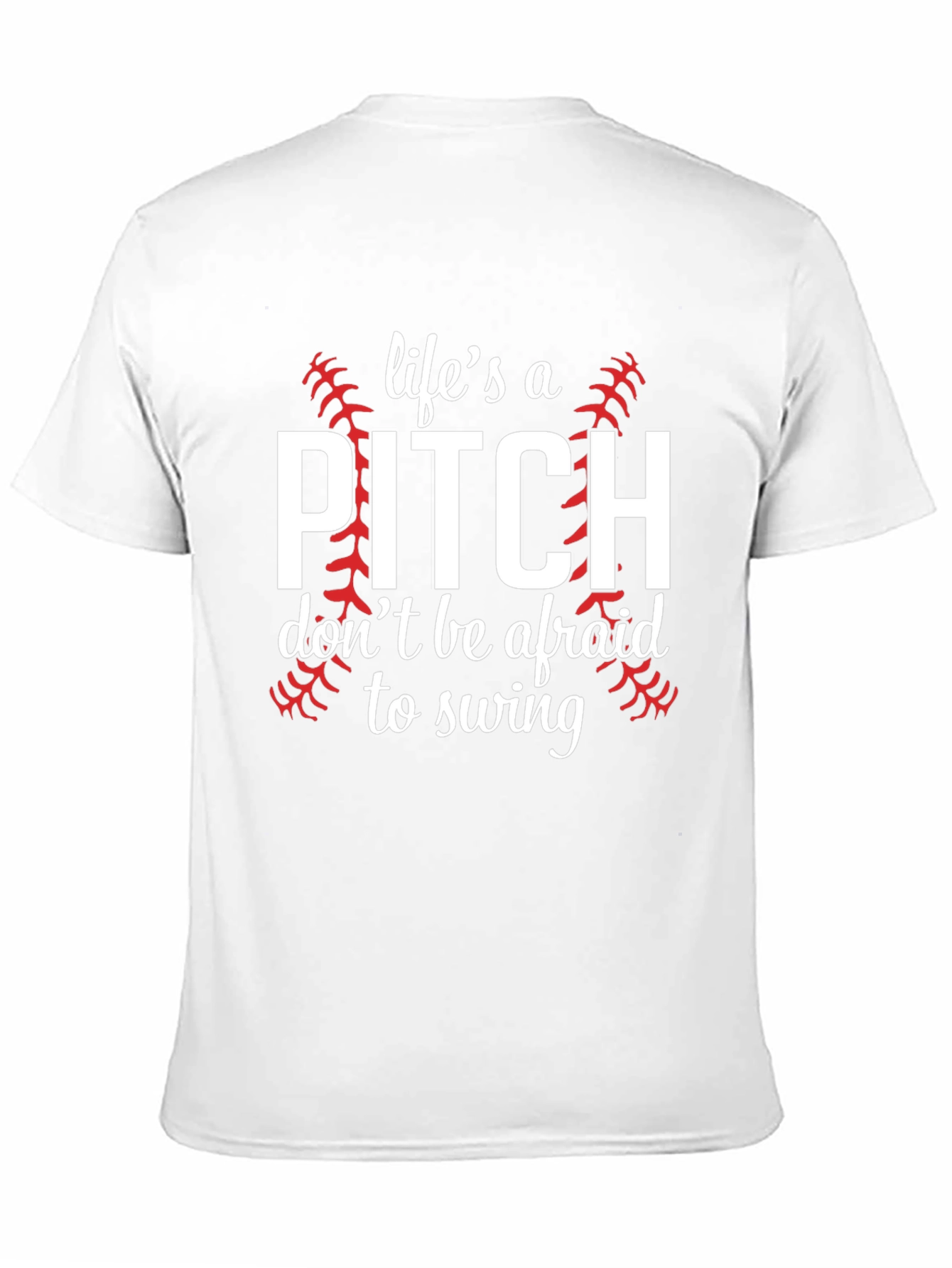 Lifes a Pitch Baseball Graphic Tee
