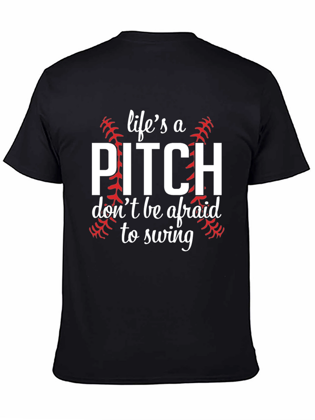 Lifes a Pitch Baseball Graphic Tee
