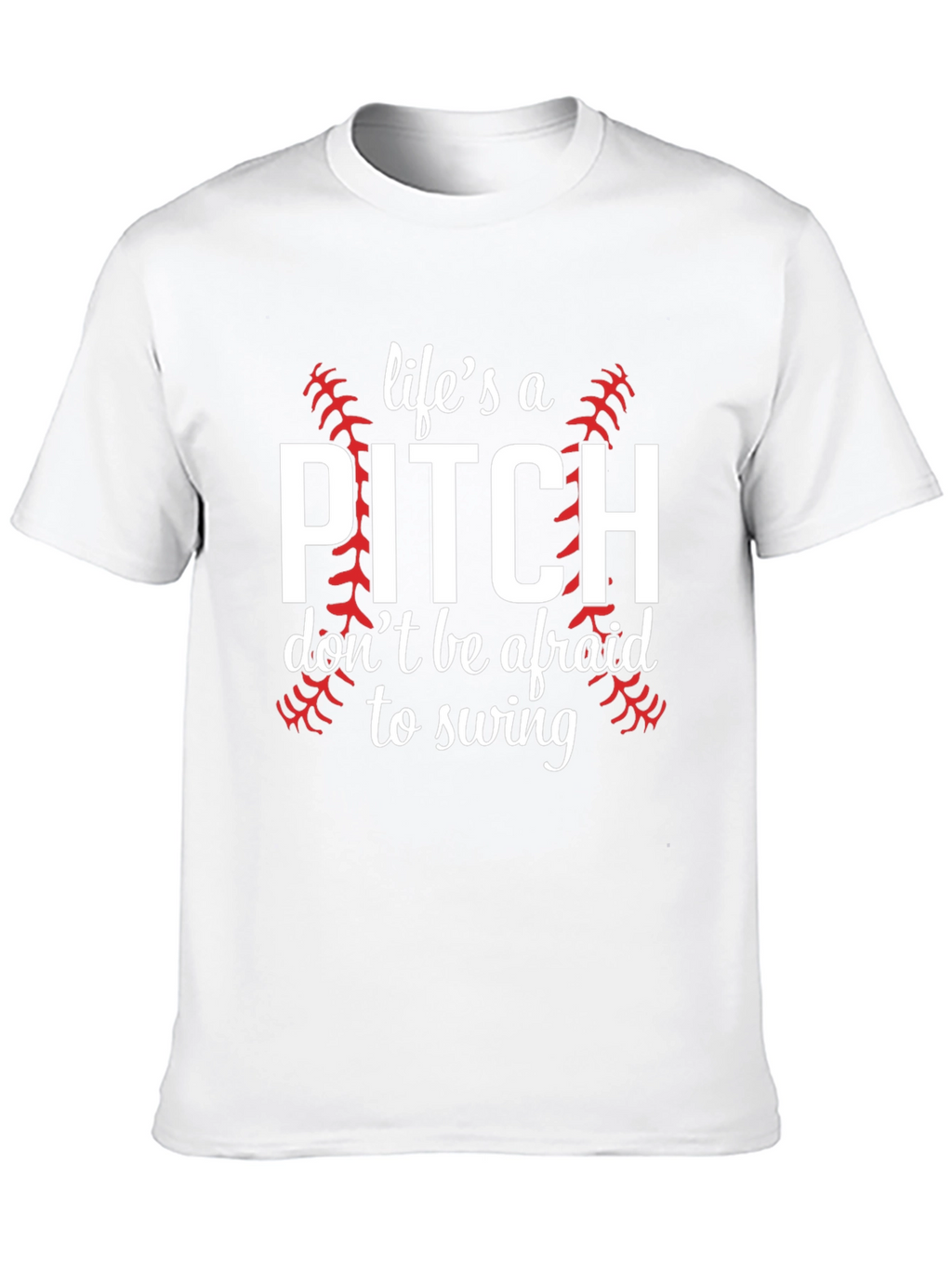 Lifes a Pitch Baseball Graphic Tee