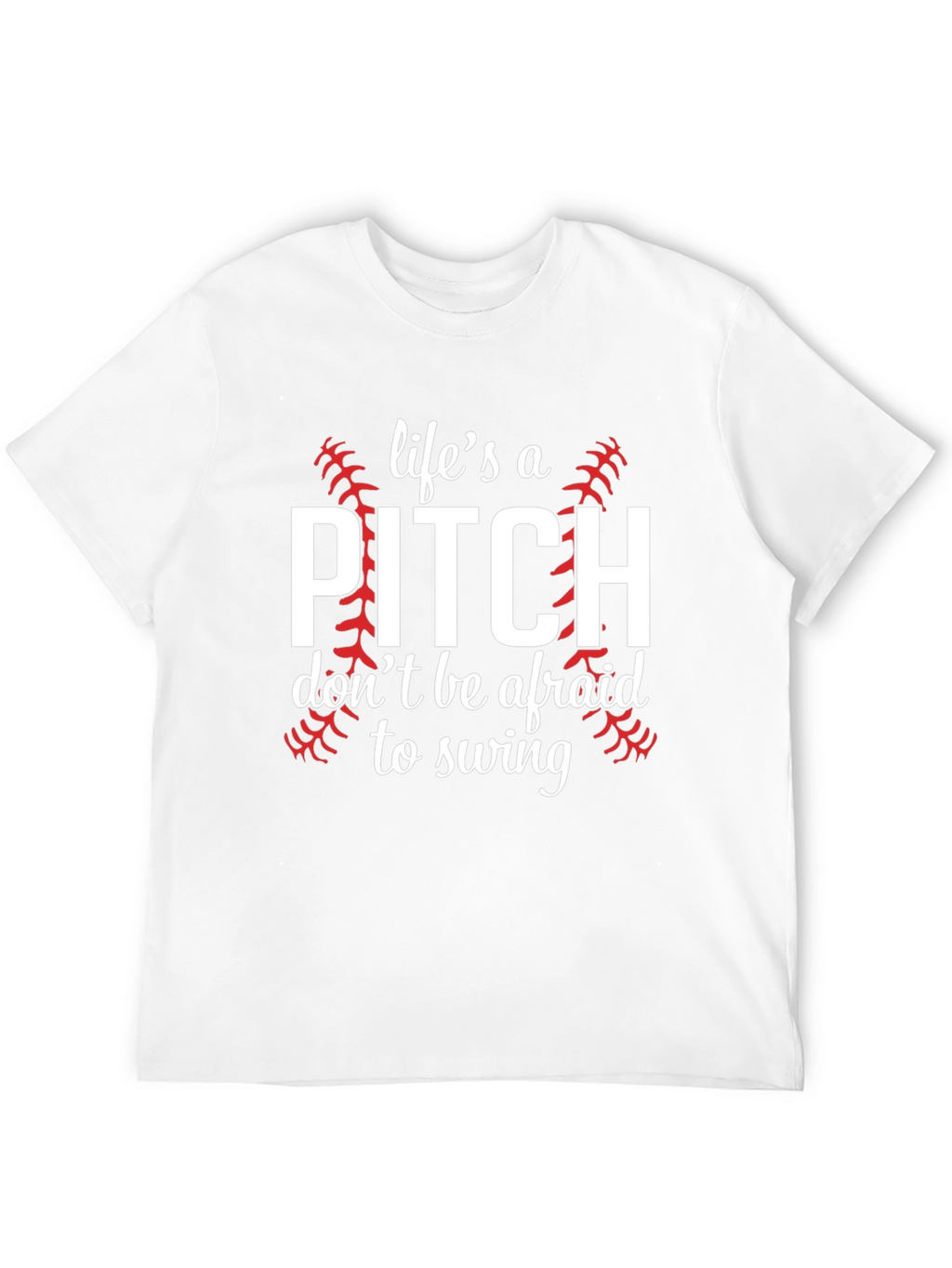 Lifes a Pitch Baseball Graphic Tee