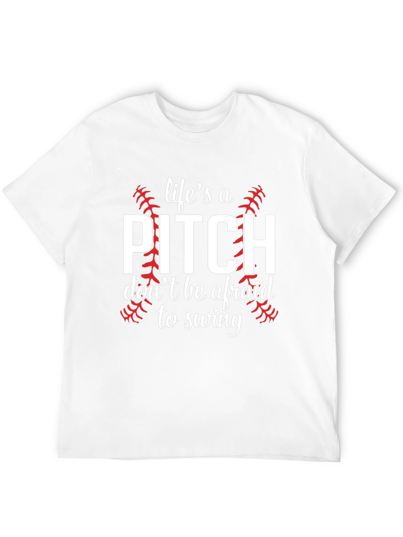 Lifes a Pitch Baseball Graphic Tee