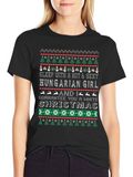 Funny Christmas Hungarian Girl T-Shirt