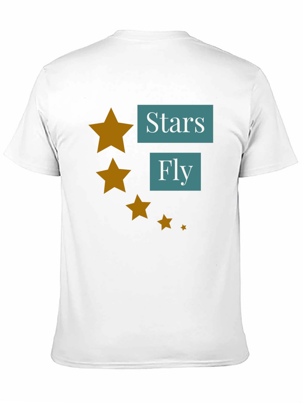 Stars Fly T-Shirt - Casual Black Tee