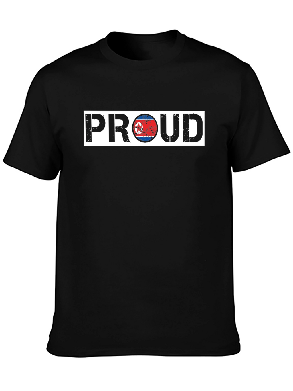Proud North Korea Flag Graphic T-Shirt
