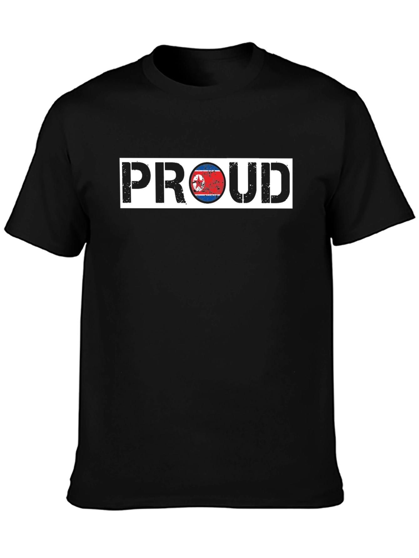 Proud North Korea Flag Graphic T-Shirt