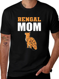 Bengal Mom Graphic T-Shirt