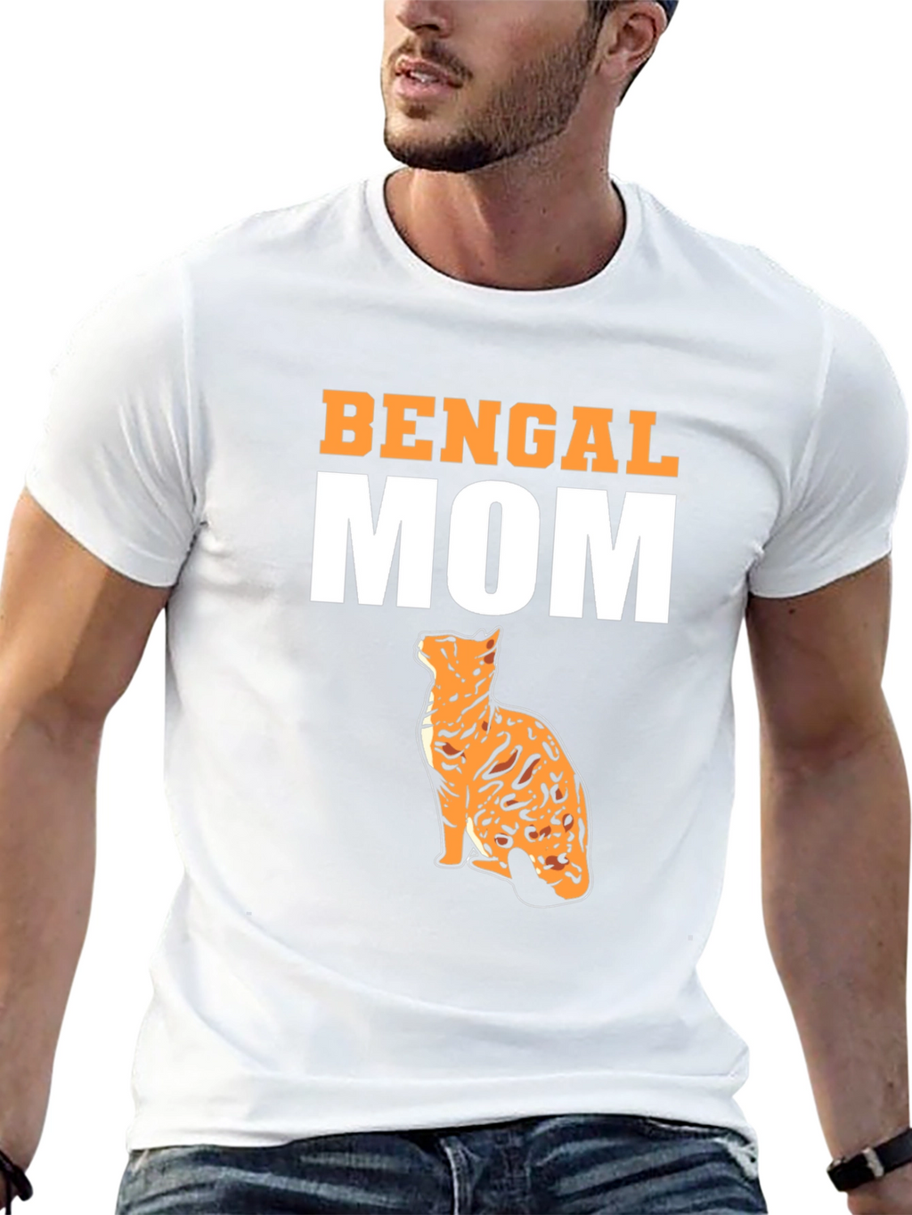 Bengal Mom Graphic T-Shirt