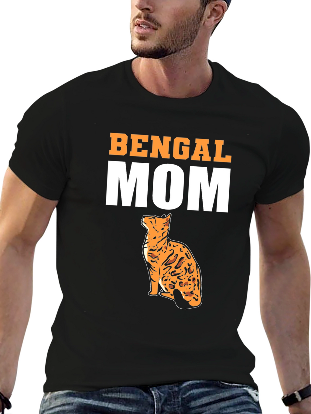 Bengal Mom Graphic T-Shirt