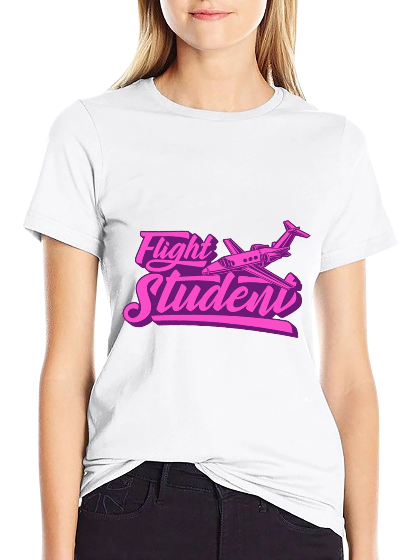 Flight Student Black T-Shirt