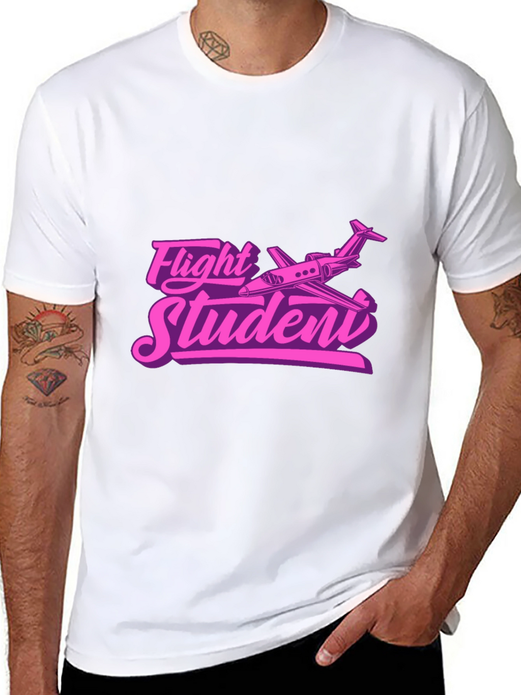 Flight Student Black T-Shirt