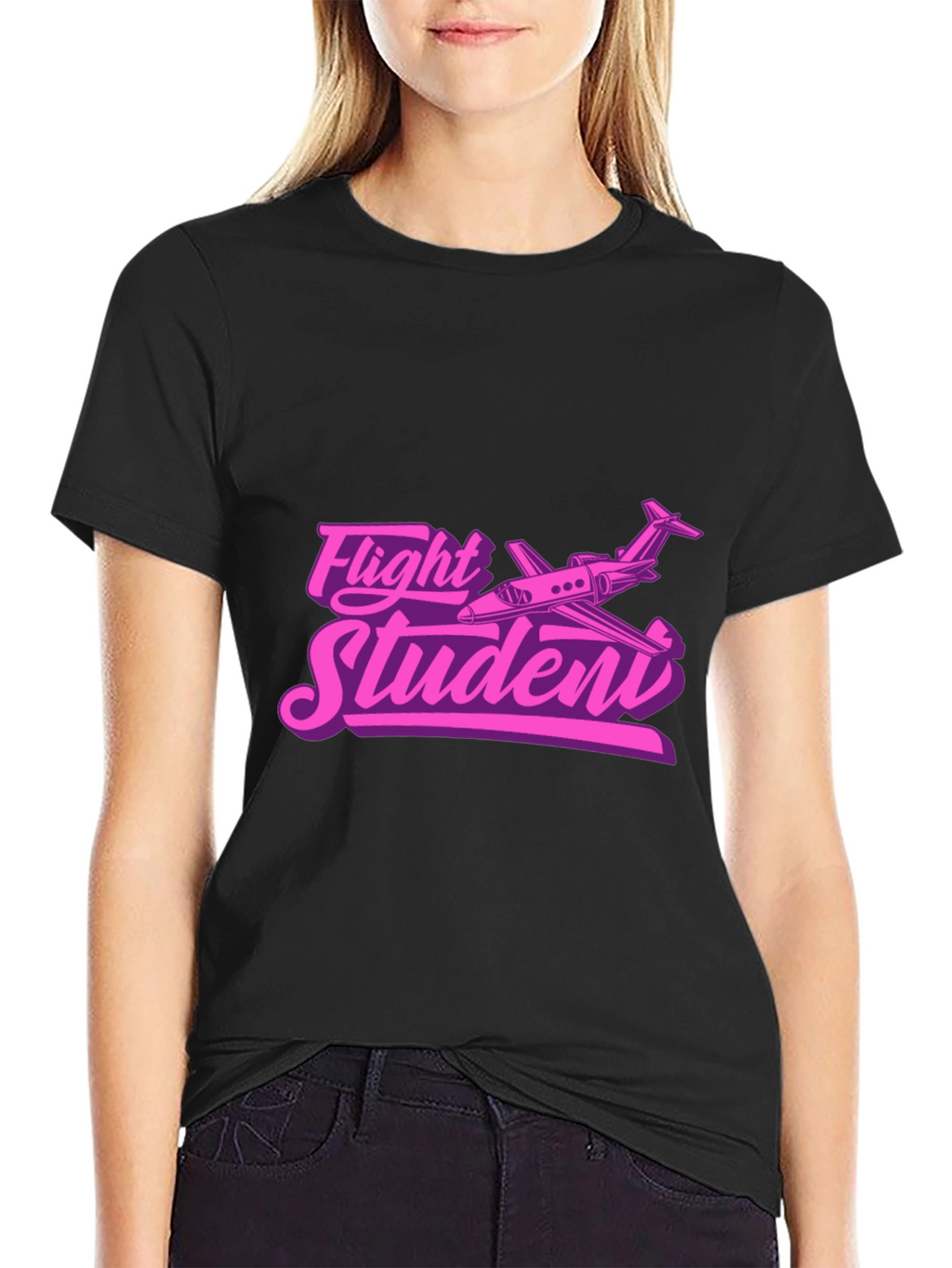 Flight Student Black T-Shirt
