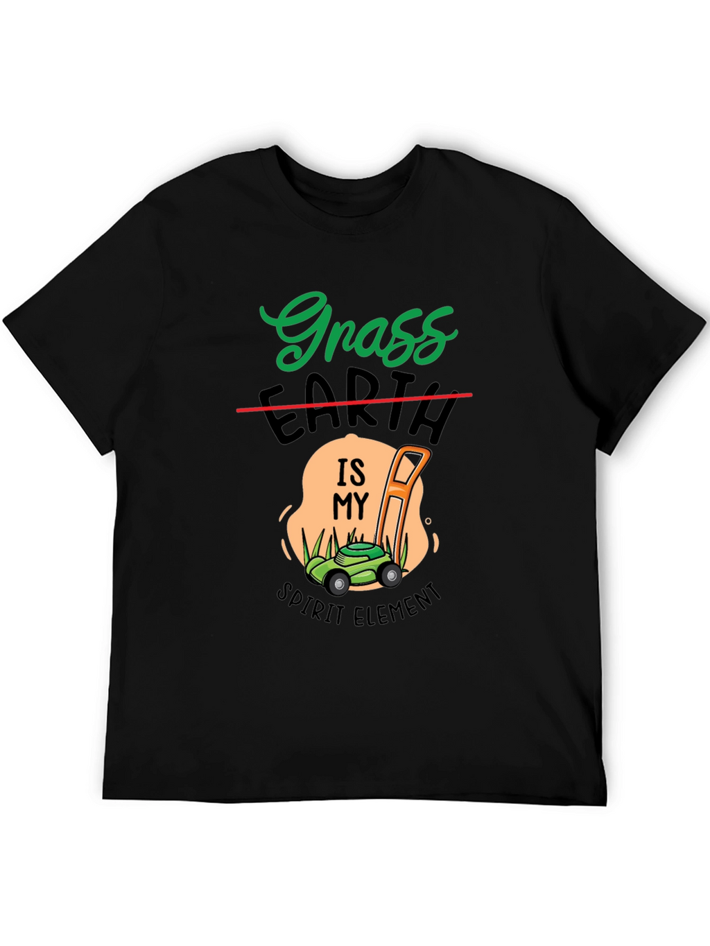 Grass Earth Spirit Element Lawn Mower T-Shirt