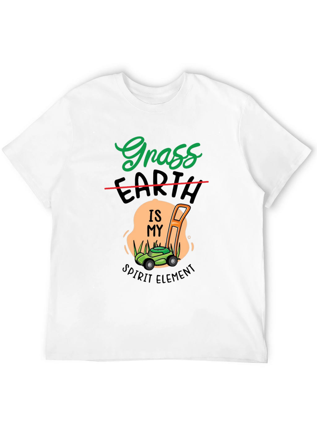 Grass Earth Spirit Element Lawn Mower T-Shirt