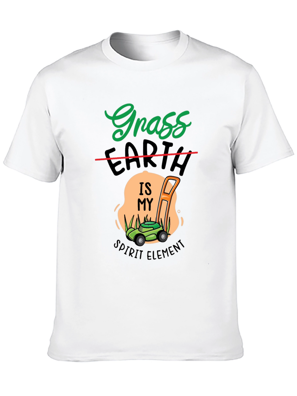 Grass Earth Spirit Element Lawn Mower T-Shirt