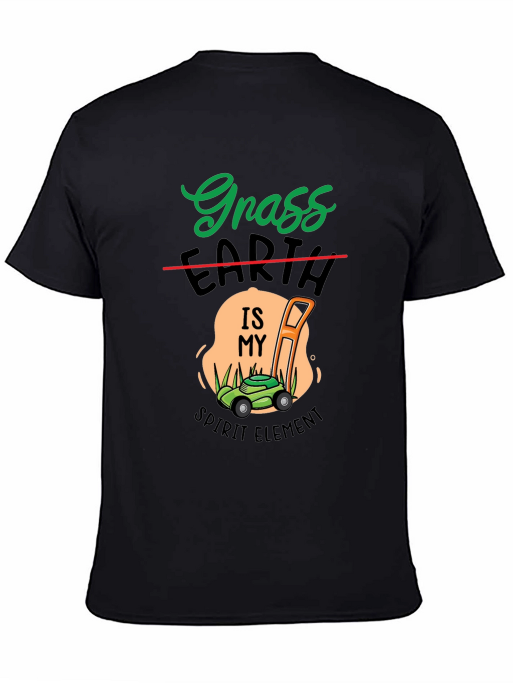 Grass Earth Spirit Element Lawn Mower T-Shirt