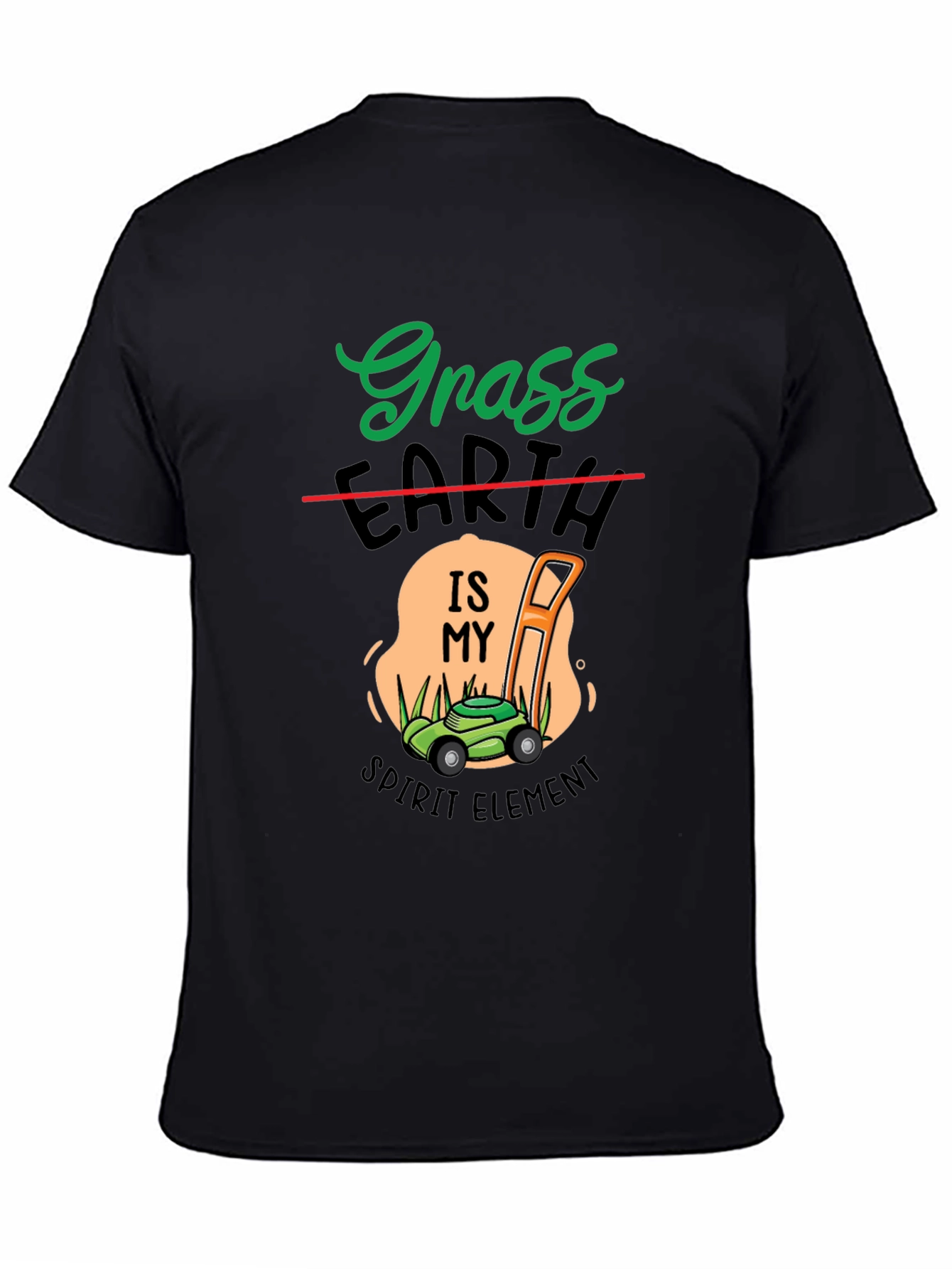 Grass Earth Spirit Element Lawn Mower T-Shirt