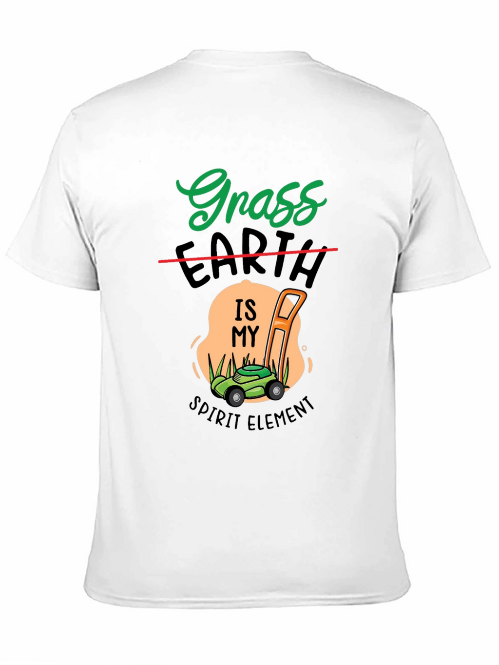 Grass Earth Spirit Element Lawn Mower T-Shirt