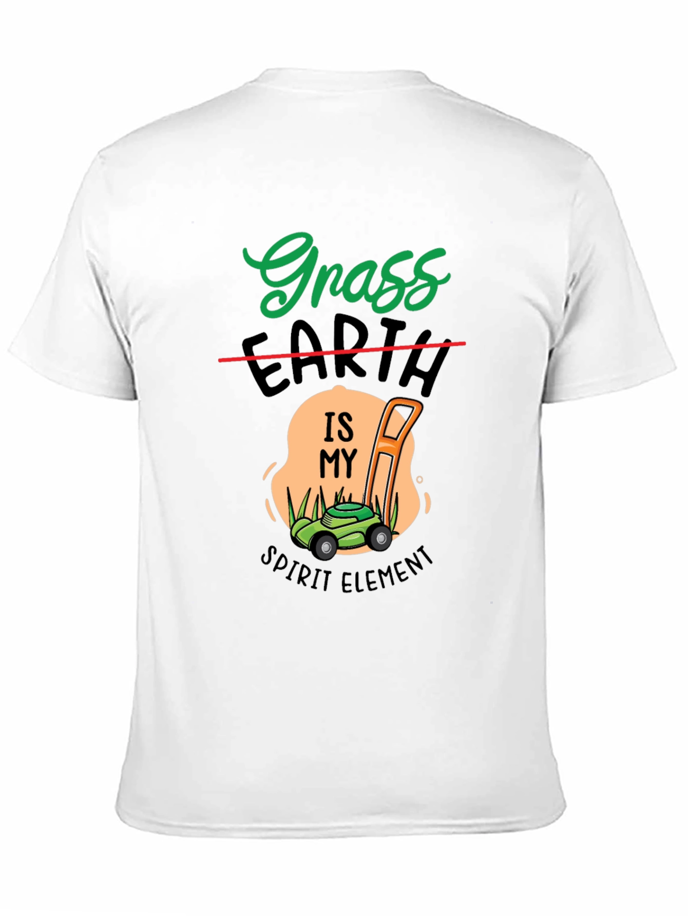 Grass Earth Spirit Element Lawn Mower T-Shirt