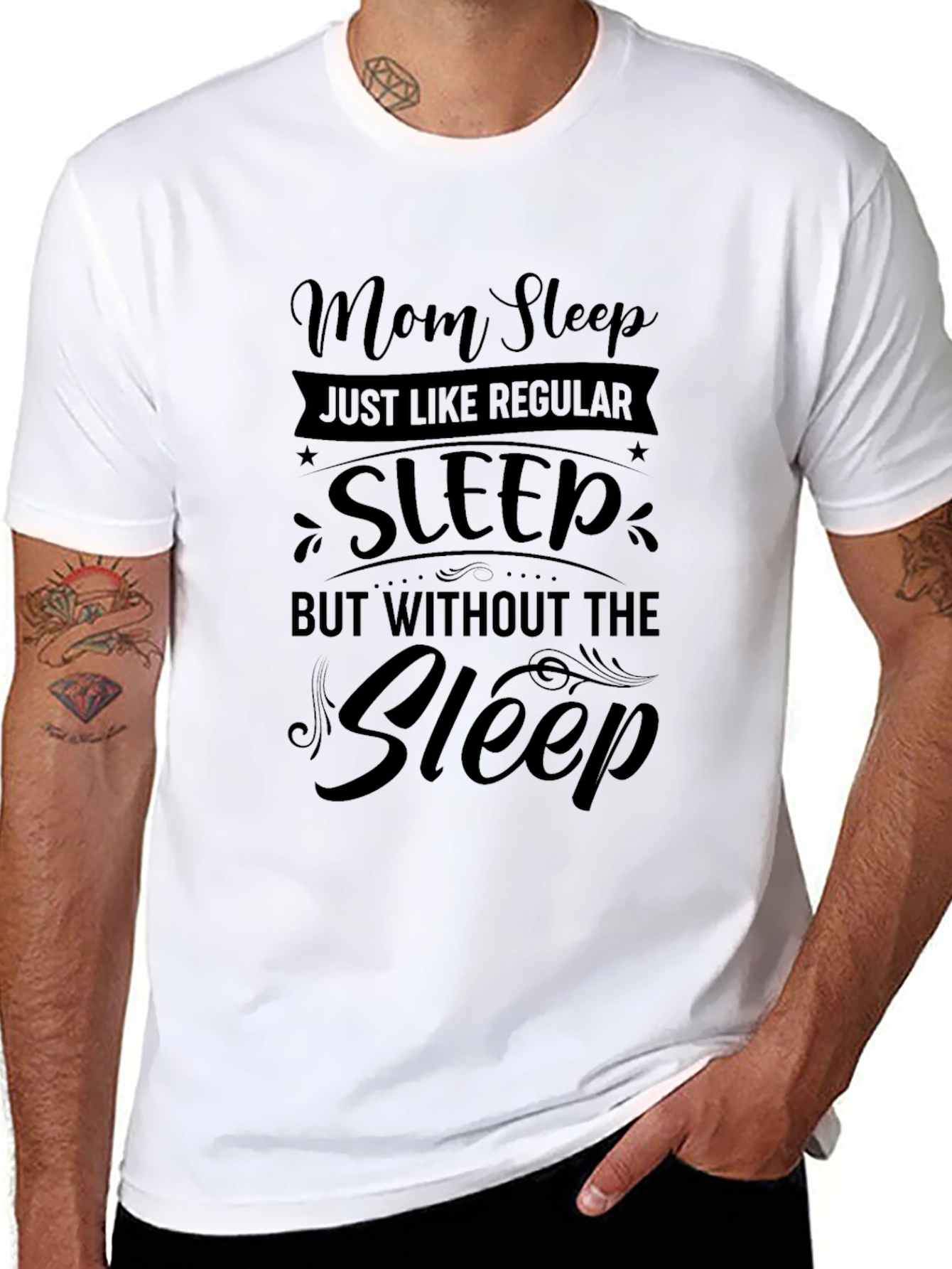 Mom Sleep Funny Graphic Tee