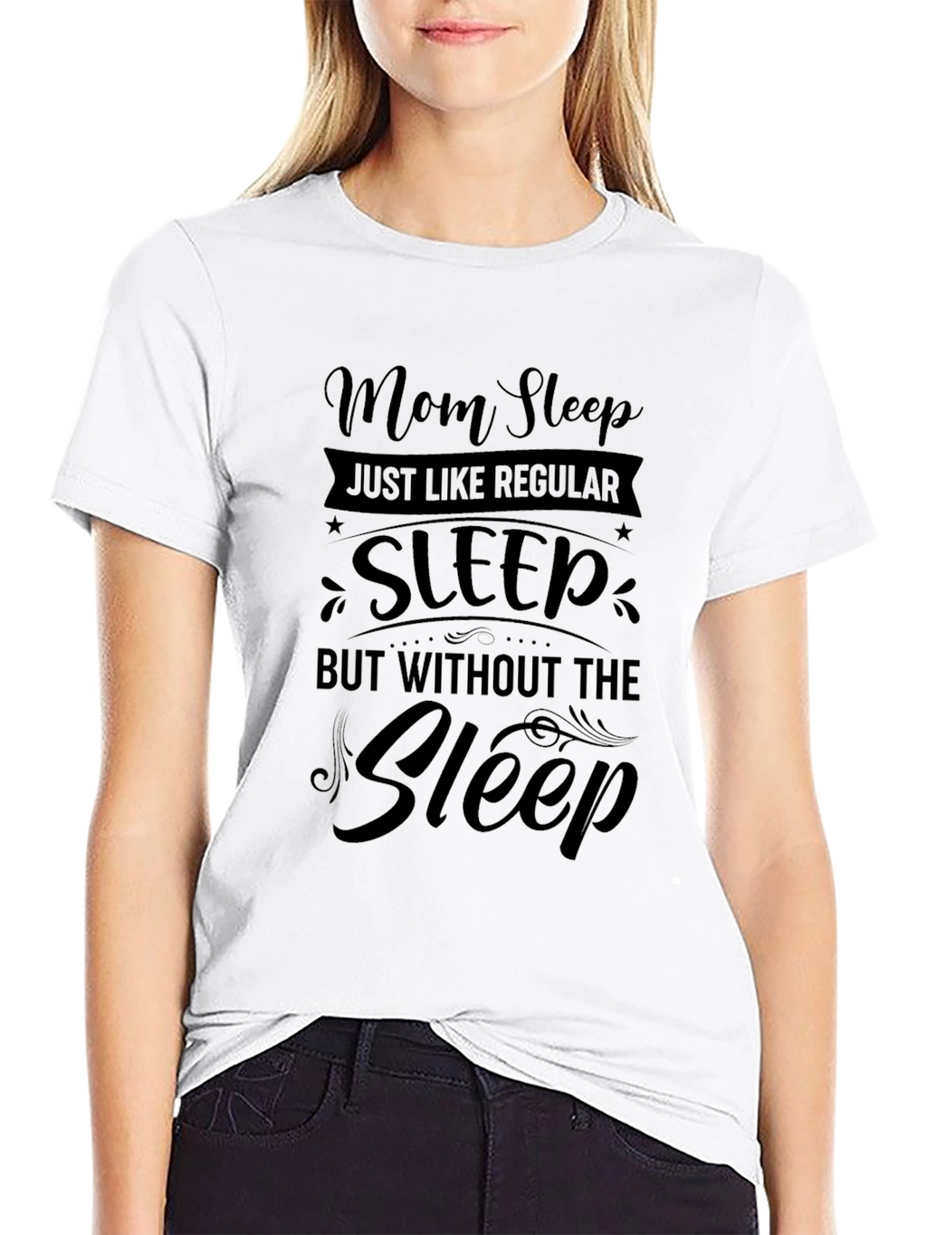 Mom Sleep Funny Graphic Tee