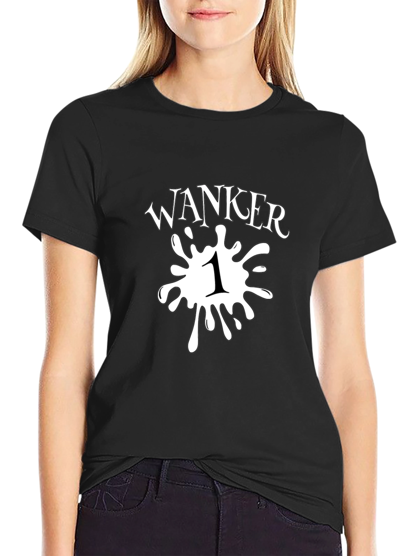 Wanker Number One Black T-Shirt