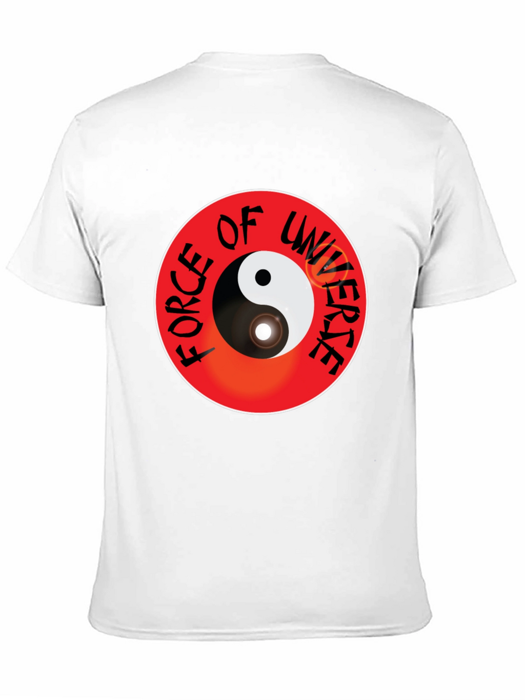 Yin Yang Force of Universe Black T-Shirt