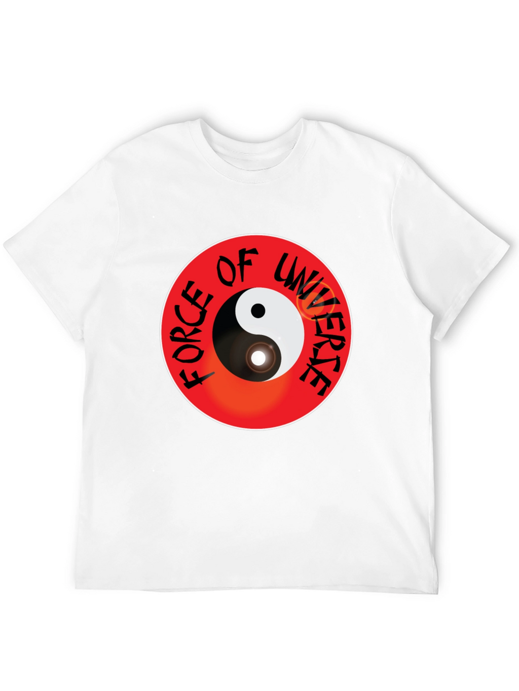 Yin Yang Force of Universe Black T-Shirt