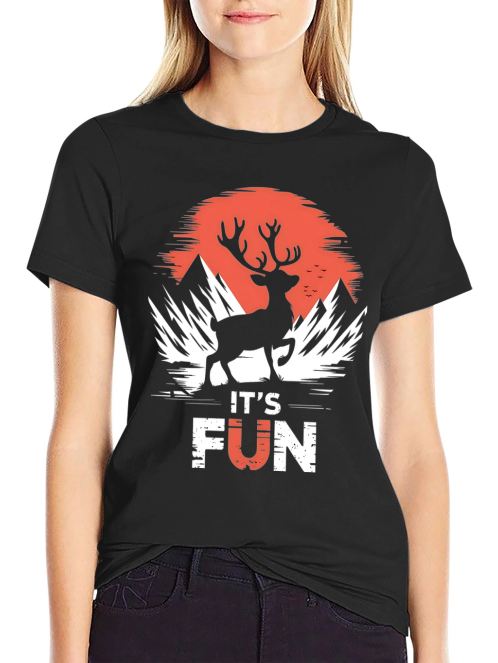 Its Fun Deer Silhouette T-Shirt