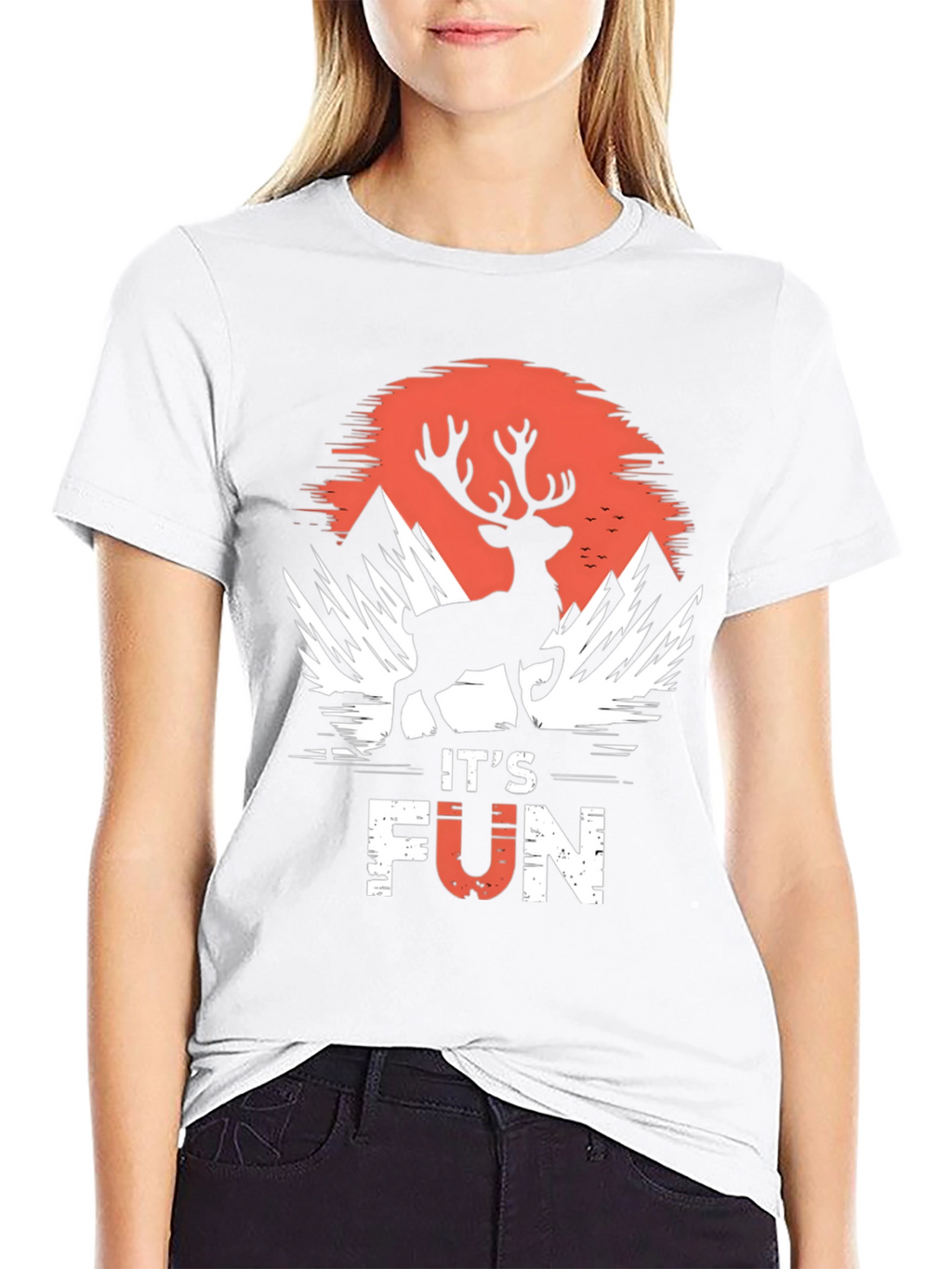 Its Fun Deer Silhouette T-Shirt